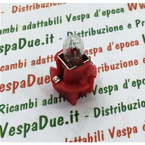 HERT TABLERO MARRÓN PIAGGIO Bombilla de 12 voltios y 2 W para VESPA Lámpara APE para luces de advertencia e indicadores de nivel de combustible, velocímetro e instrumentación