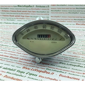 Contachilometri scala km/h 120 completo di staffa di fissaggio per VESPA 125 150 160 VBA VBB GT GS SPRINT GL