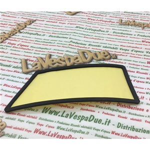 Junta externa negra para intermitente trasero izquierdo de Vespa PX 80 125 150 200 PE T5 Lusso con película adhesiva.