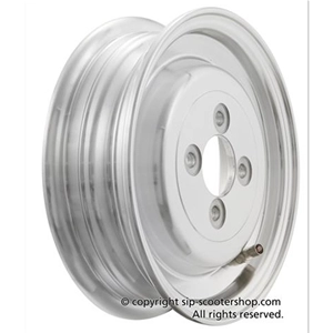SIP 83015000 Tubeless-Felge aus poliertem Aluminium für 3,50-8"-Reifen, passend für VESPA 125, 150, 98, V1T, A, V15T, V30T, A, V33T, VU1T, VM, VNV, VNA, VNB, ACMA, VL, VB1, VBA, VBB