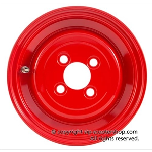 SIP 83019000 tubeless rim in red aluminum for 3.50 - 8 " tires for VESPA 125 150 98 V1T A V15T V30T A V33T VU1T VM VNV VNA VNB ACMA VL VB1 VBA VBB