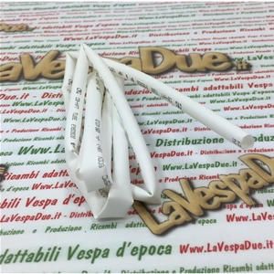 WHITE HEAT SHRINKABLE SLEEVE EXTERNAL DIAMETER 9.5 MM UP TO 4.75 MM WITH HEAT FOR REPAIRS OR PROTECTIONS OF ELECTRICAL SYSTEMS 1 METER