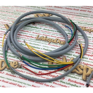 Cableado del sistema eléctrico para Lambretta J 125 150 Segunda Serie sin batería. Producto artesanal italiano.