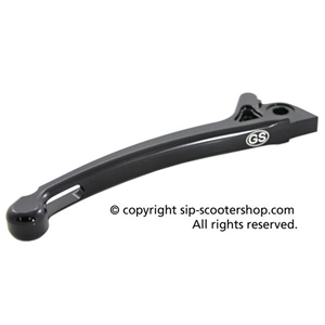 SPORTS LEVER BRAKE PUMP MATT BLACK GRAND - SPORT IN CNC ALUMINUM SIP 281028SWMHT FOR VESPA 80 125 150 200 PX WITH DISC BRAKE FROM 1998 ONWARDS