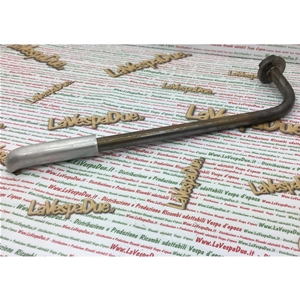 PALANCA DE ARRANQUE DE HIERRO CON PERILLA DE ALUMINIO PARA APE 125, ASIENTO CON BUJE DE 30 MM, PRODUCTO ARTESANAL