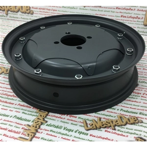 Stahlfelge komplett mit Muttern und Unterlegscheiben, Sterndesign, 10 Zoll, für VESPA GS 150 VS1T VS2T VS3T, passend für alle 8-Zoll-geschlossenen Felgen