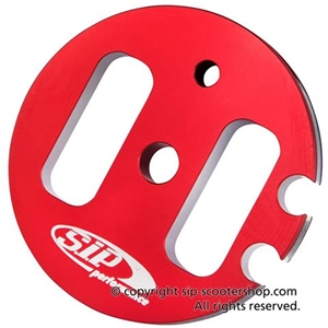 SIP 13979463 Schaltrollen-Steuerungsrolle, rot eloxiert, Schnellwechsel-Lenkkopf für Vespa 125 VNB3T VNB4T VNB5T VNB6T 150 VB1 VBA VBB VGLA B GS VS2 VS3 VS4 VS5 160 GS