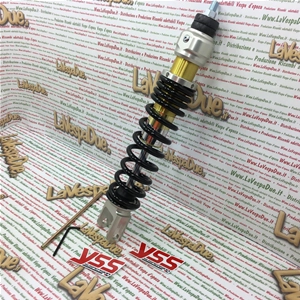 Amortiguador trasero YSS para PIAGGIO FREE SFERA LIBERTY S SFERA 50 con muelle de emulsión de gas y precarga, rosca YSS OE302-310T-02AL-X