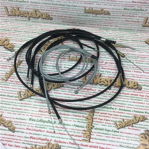 Complete Transmission Cable Kit Set Brake Clutch Throttle 6 PCS FOR VESPA Pk 50 125 FL FL2 HP V5N1T V5N2T VMX7T - ORIGINAL PIAGGIO