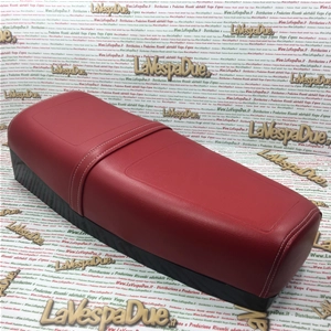 SILLÍN LARGO EN ROJO ANTIGUO PARA VESPA PK XL CON FALDA 50 125