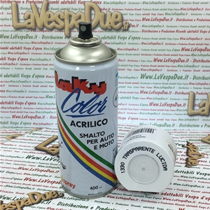 Peinture acrylique émail en aérosol, couleur extra, transparente et brillante, usage professionnel, aérosol de 400 ml avec valve autonettoyante