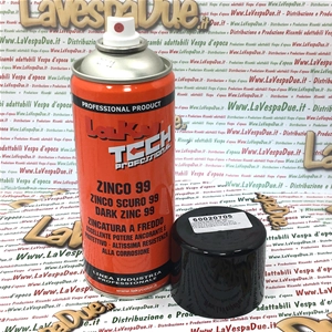 99% Zinc Spray Paint High Corrosion Protection for Metal Parts and Welds Dark Finish Professional Use 400 ml Can