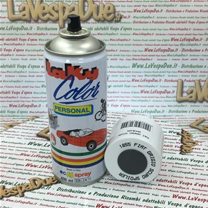 Special Spray Paint for Spoilers and Plastic Parts in DARK GREY, Professional Use, 400 ml Can with Self-Cleaning Valve
