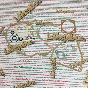 ORIGINAL PIAGGIO KOMPLETTER MOTORDICHTUNGSSATZ MIT O-RING UND VERGASER FÜR VESPA 50 90 125 von 1965 bis 1984 NLR SPECIAL SS SUPER SPRINTER ET3 PRIMAVERA NUOVA 125 RO 091925