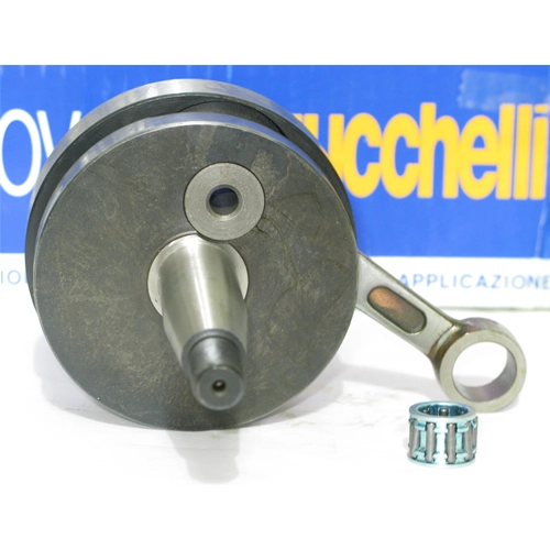 Cigüeñal MAZZUCCHELLI AMT 028VT para VESPA 50 PK XL Advance Carrera 43 mm Cono 20 mm Biela HF Distancia entre centros 87 mm Volantes redondos Completo