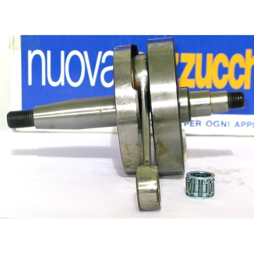 Cigüeñal MAZZUCCHELLI AMT 028VT para VESPA 50 PK XL Advance Carrera 43 mm Cono 20 mm Biela HF Distancia entre centros 87 mm Volantes redondos Completo