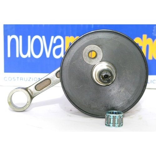 Cigüeñal MAZZUCCHELLI AMT 028VT para VESPA 50 PK XL Advance Carrera 43 mm Cono 20 mm Biela HF Distancia entre centros 87 mm Volantes redondos Completo
