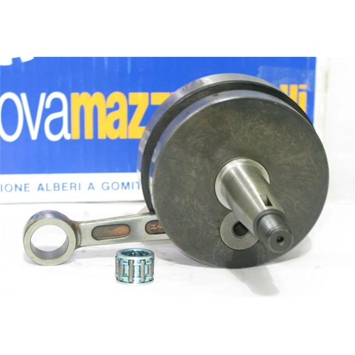 Cigüeñal MAZZUCCHELLI AMT 028VT para VESPA 50 PK XL Advance Carrera 43 mm Cono 20 mm Biela HF Distancia entre centros 87 mm Volantes redondos Completo