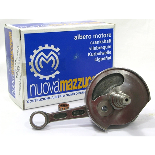 MAZZUCCHELLI RACE AMT 184 cigüeñal avanzado VESPA 50 PK NLR super Competizione Carrera 43 mm Cono 19 mm Biela HF 87 mm Distancia entre ejes