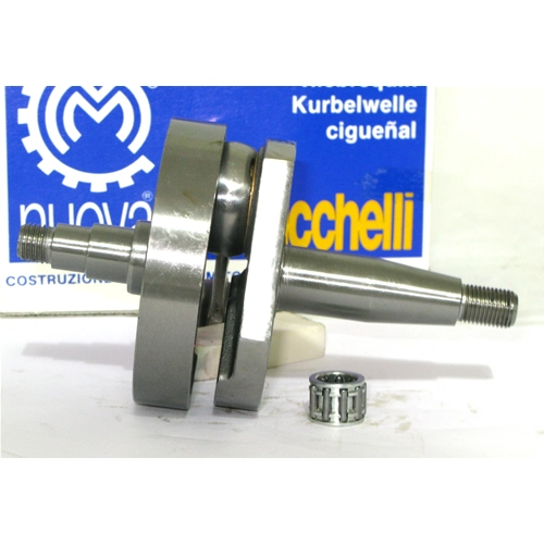 Cigüeñal MAZZUCCHELLI AMT 030 para PK 50 XL HP RUSH FL2 APE TM 50 APE 50 TL6 Super Competizione. Carrera 43 mm. Cono 20 mm. Distancia entre centros de biela 87 mm.
