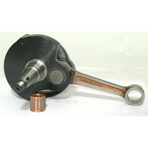 Cigüeñal MAZZUCCHELLI AMT 166M avanzado para VESPA PE PX ARCOBALENO 200 RALLY. Carrera larga de 60 mm. Rodamiento 25. Biela interna de 110 mm.