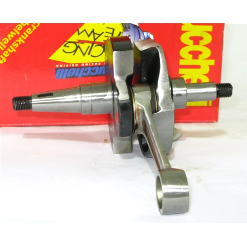 Albero Motore MAZZUCCHELLI AMT 166 anticipato VESPA PE PX ARCOBALENO 200 RALLY Corsa 57 mm Cuscinetto 25 Biella int 110 mm