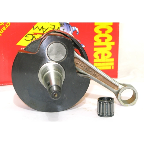 Albero Motore MAZZUCCHELLI AMT 166 anticipato VESPA PE PX ARCOBALENO 200 RALLY Corsa 57 mm Cuscinetto 25 Biella int 110 mm