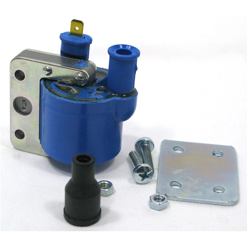 Bobine haute tension externe avec support Eldro Kliz modèle 15595 0,80 ohms C/ST pour Vespa 50 90 125 NLR Special Primavera ET3 Ape P Piaggio Si Ciao Grillo Bravo. Accessoires inclus. Produit italien. Numéros de référence : 244114, 132299, 096013, 114457,