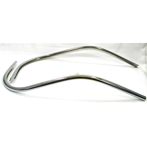 Bordo scudo in acciaio cromato a 2 pezzi per VESPA 125 VNA1T VNA2T VNB1T VNB2T 150 VBA1T VBB1T VBB2T GL VLA1T tubolare con viti a grano lato destro e sinistro