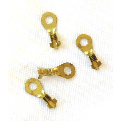 10 cosses Faston avec œillet Ø intérieur 4 mm pour prises de contact de systèmes électriques VESPA APE LAMBRETTA CIAO SI BRAVO BOXER