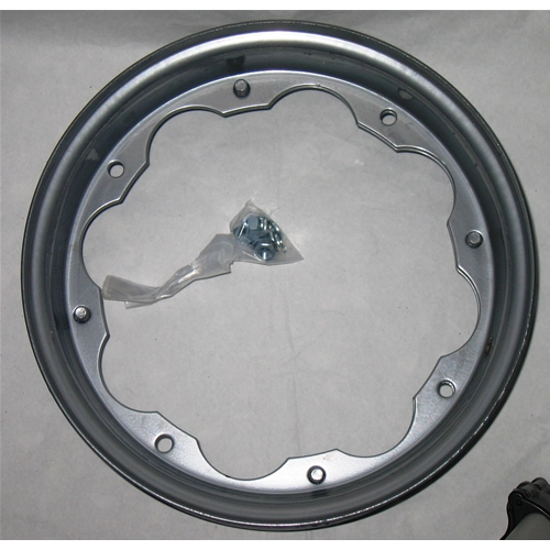 Llanta 3.50 10 pintada en GRIS para LAMBRETTA LI DL 125 150 200. Producto italiano.