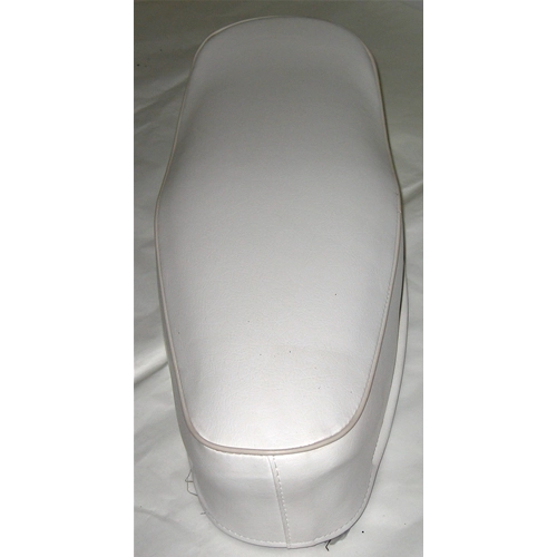 Asiento blanco con borde blanco para VESPA 50 SPECIAL RLN sin cerradura