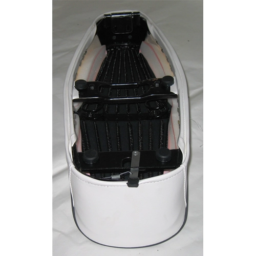 Asiento blanco con borde blanco para VESPA 50 SPECIAL RLN sin cerradura