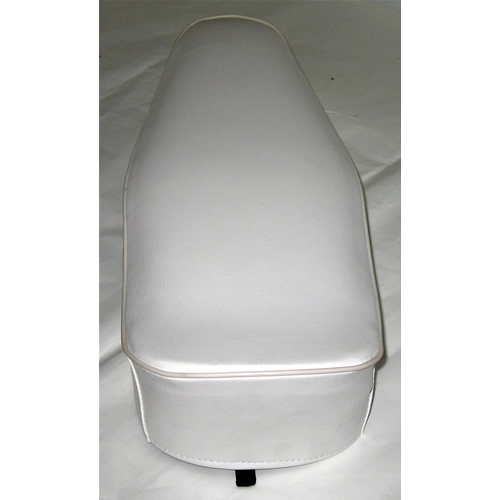 Asiento blanco con borde blanco para VESPA 50 SPECIAL RLN sin cerradura