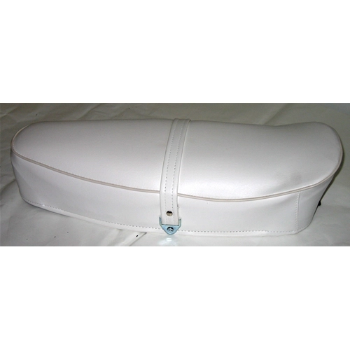 Sillín blanco con borde blanco para VESPA PRIMAVERA 50 125 NRL sin cerradura
