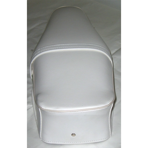 Sillín blanco con borde blanco para VESPA TS SPRINT SUPER 125 150 180