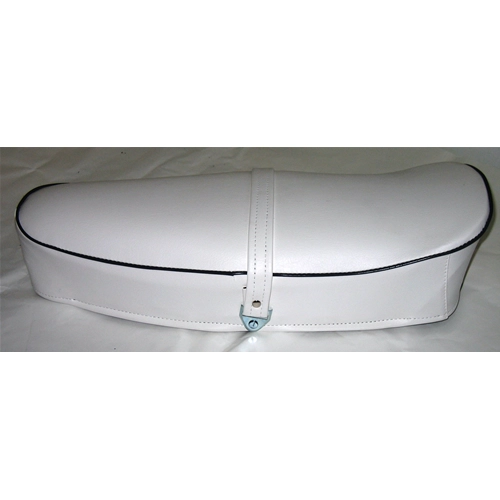 Sillín blanco con borde negro para VESPA TS SPRINT SUPER 125 150 180