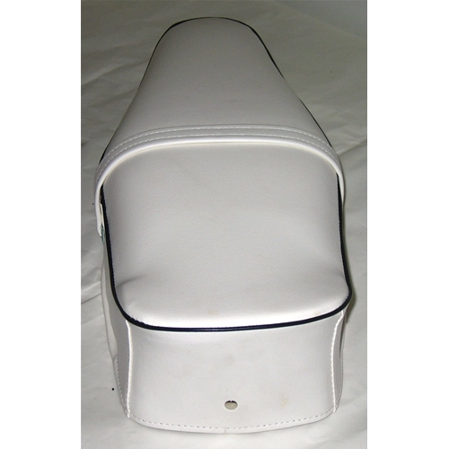 Sillín blanco con borde negro para VESPA TS SPRINT SUPER 125 150 180