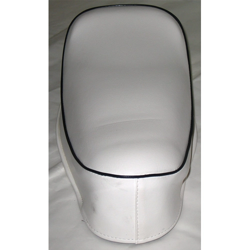 Asiento con joroba blanca y borde negro para VESPA 50 NLR SPECIAL