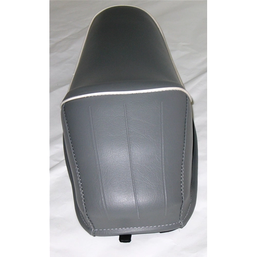Asiento con joroba gris y borde blanco para VESPA 50 90 NLR SPECIAL