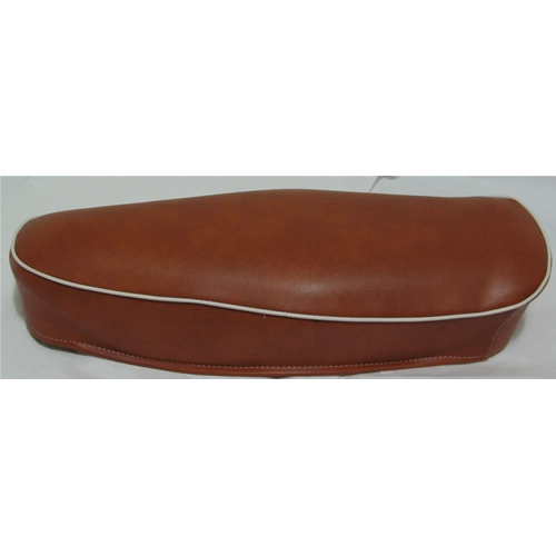 Asiento de cuero marrón para VESPA 50R LN SPECIAL sin cerradura