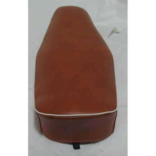 Asiento de cuero marrón para VESPA 50R LN SPECIAL sin cerradura