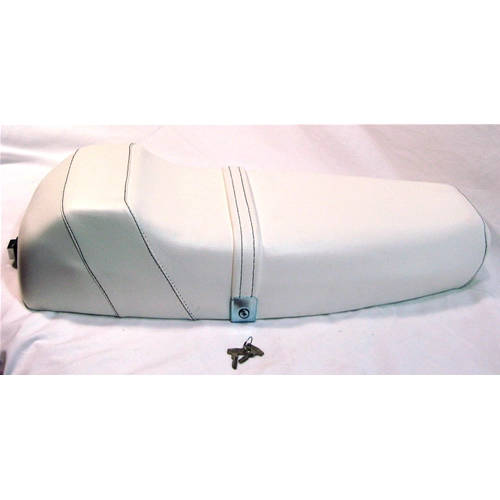 Sillín blanco con joroba de competición para VESPA PX PE 125 150 200