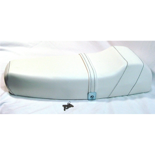 Sillín blanco con joroba de competición para VESPA PX PE 125 150 200