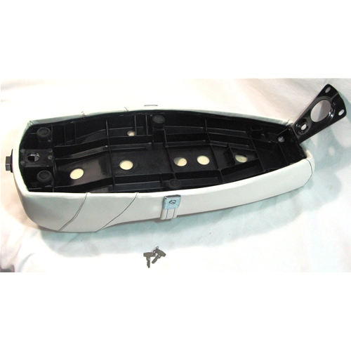 Sillín blanco con joroba de competición para VESPA PX PE 125 150 200
