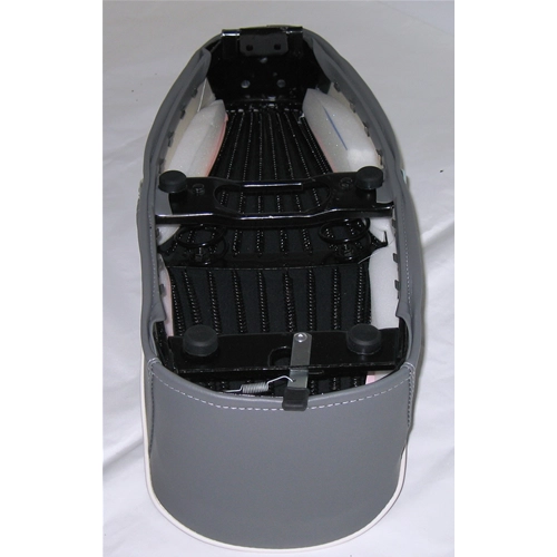 Sillín gris con borde blanco para VESPA PRIMAVERA 50 125 NRL sin cerradura
