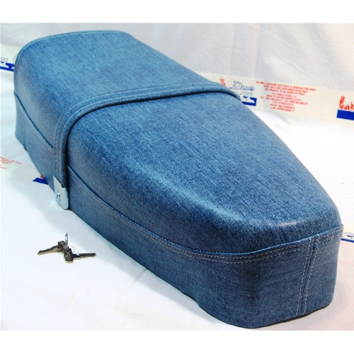Asiento de mezclilla azul para VESPA PX PE 125 150 200 primera serie sin paneles