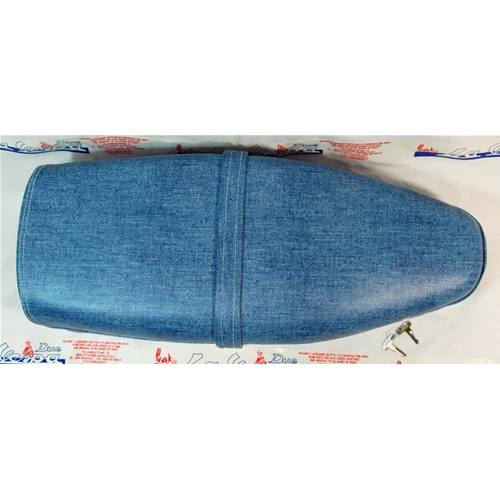 Asiento de mezclilla azul para VESPA PX PE 125 150 200 primera serie sin paneles