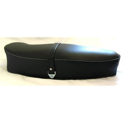 Sillín largo negro de dos plazas con armazón de hierro para VESPA TS SPRINT SUPER GL 125 150 180