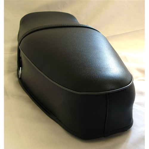 Sillín largo negro de dos plazas con armazón de hierro para VESPA TS SPRINT SUPER GL 125 150 180